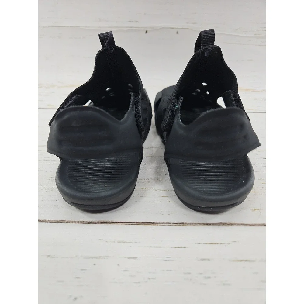Nike Sunray Protect 2 Sandals Shoes Triple Black Boys 13C 943826-001 Adjustable